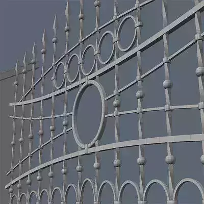 Fence for exterior visualization 3D model