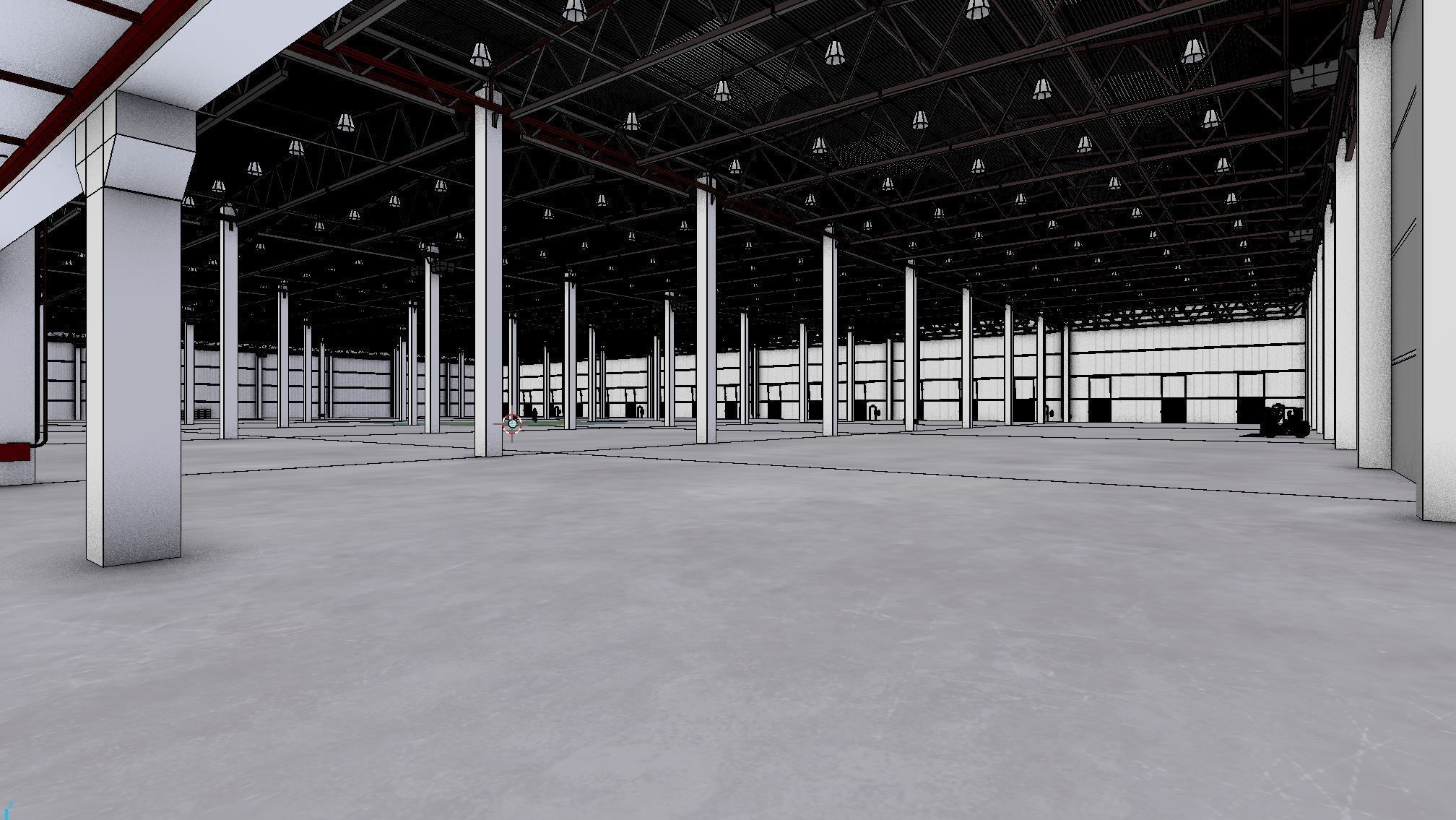Industrial Warehouse Interior 8 Low-poly 3D model_12