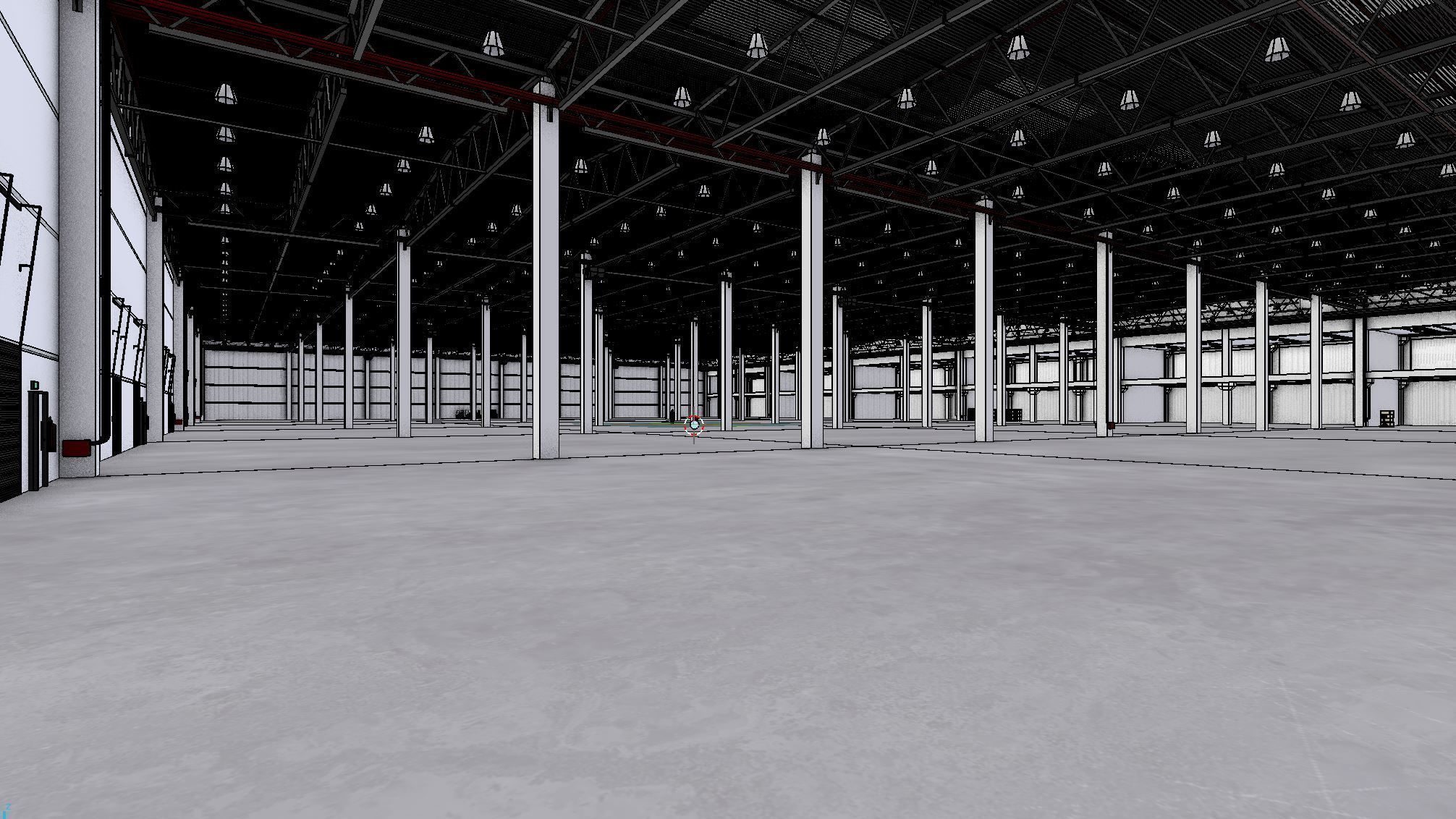 Industrial Warehouse Interior 8 Low-poly 3D model_13