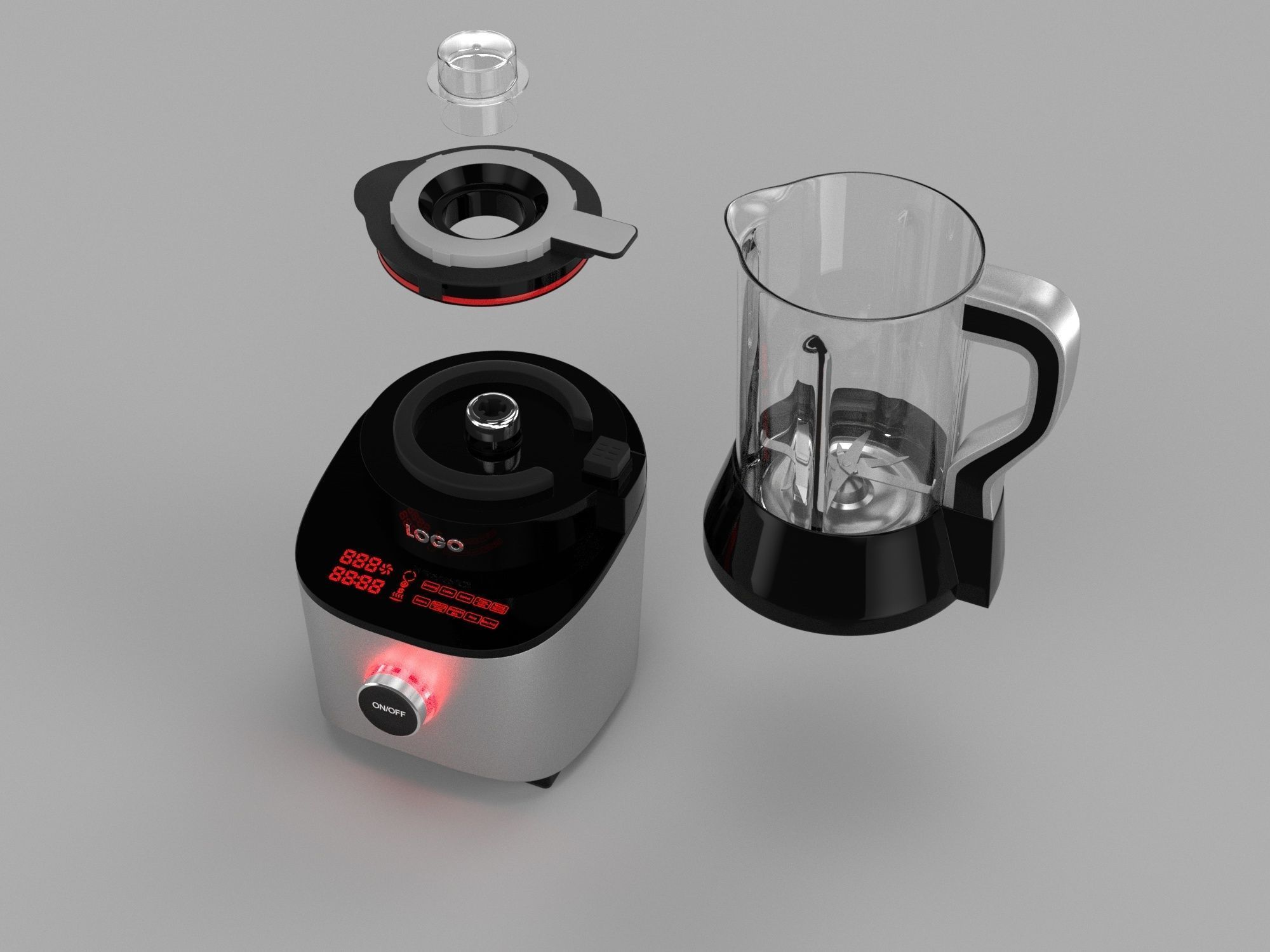 Multifunctional Blender 3D model_16