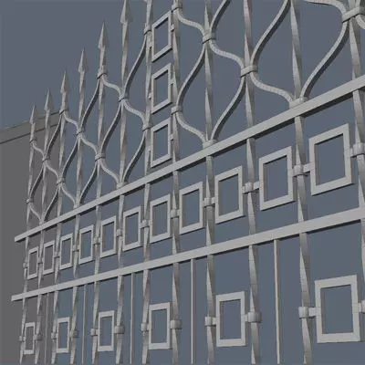 Fence for exterior visualization 3D model
