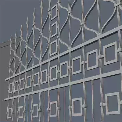Fence for exterior visualization 3D model