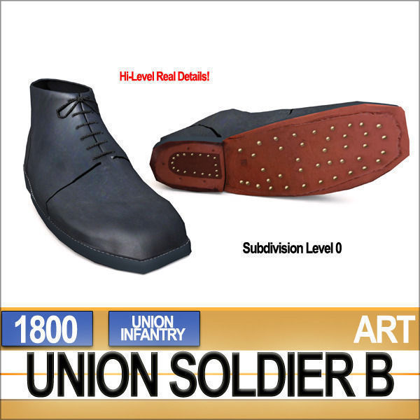 Civil War Union Soldier B Infantry 3D model_9