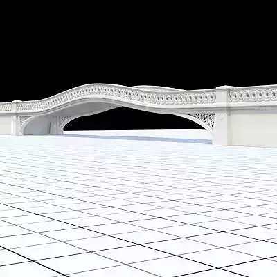 Highly detailed Central Park bow-bridge