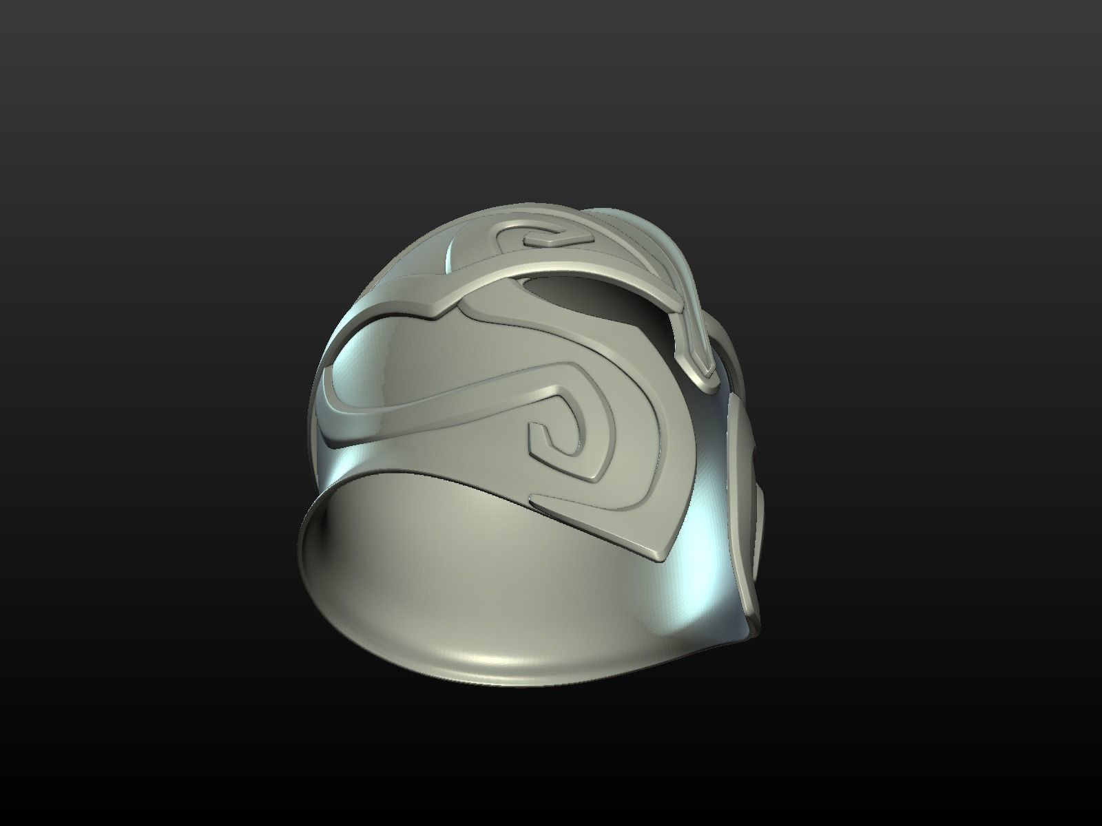 Helmet Print Ready 3D print model_8