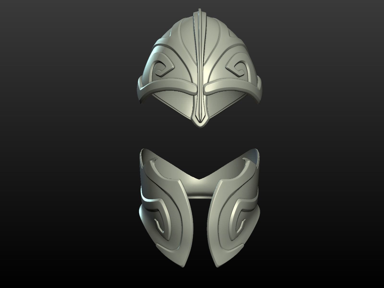 Helmet Print Ready 3D print model_15