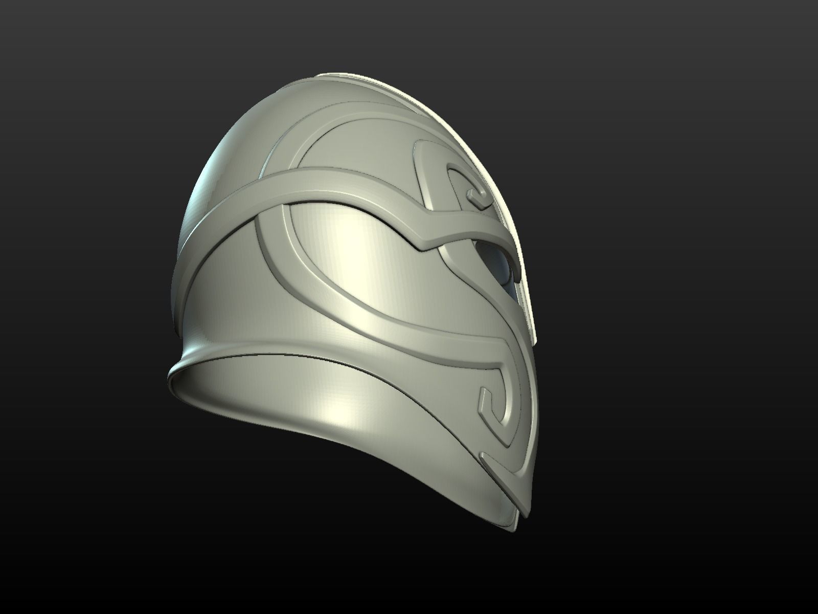 Helmet Print Ready 3D print model_9