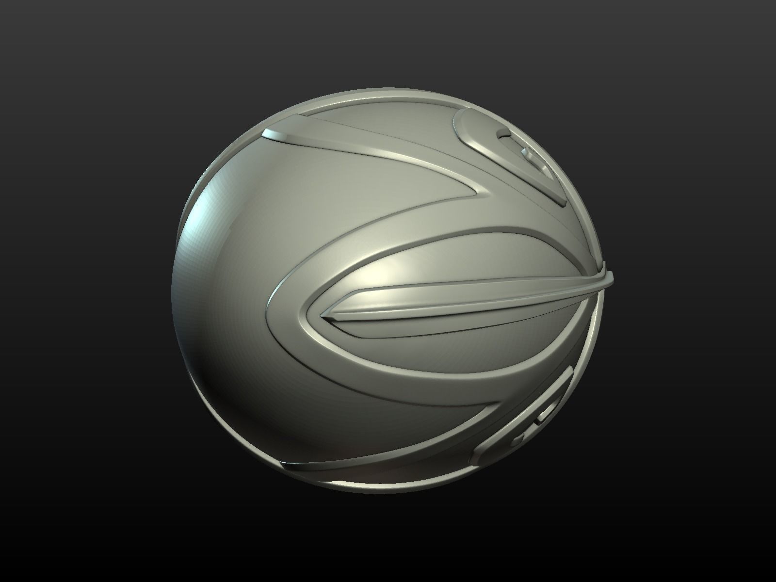 Helmet Print Ready 3D print model_12