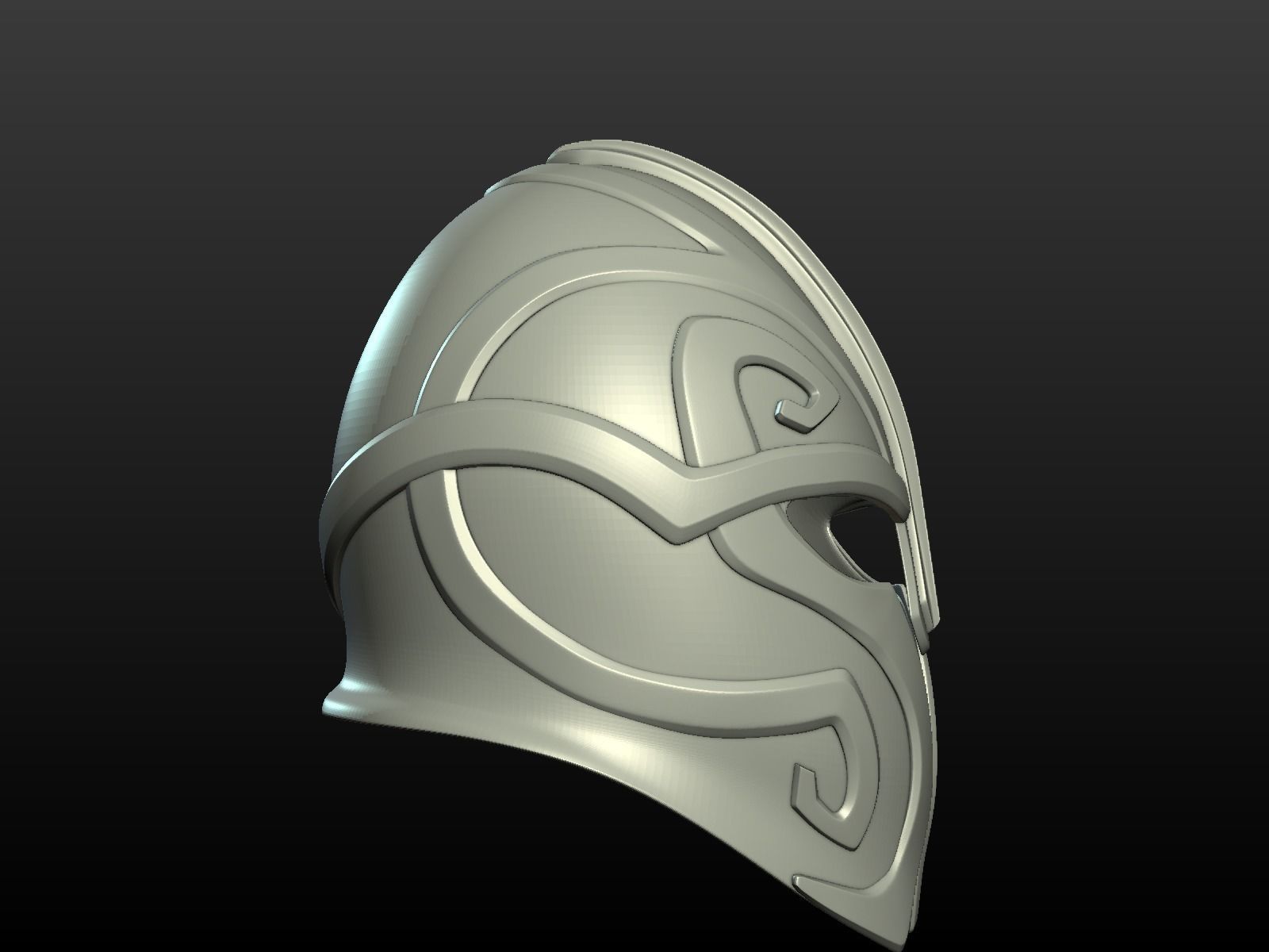 Helmet Print Ready 3D print model_13