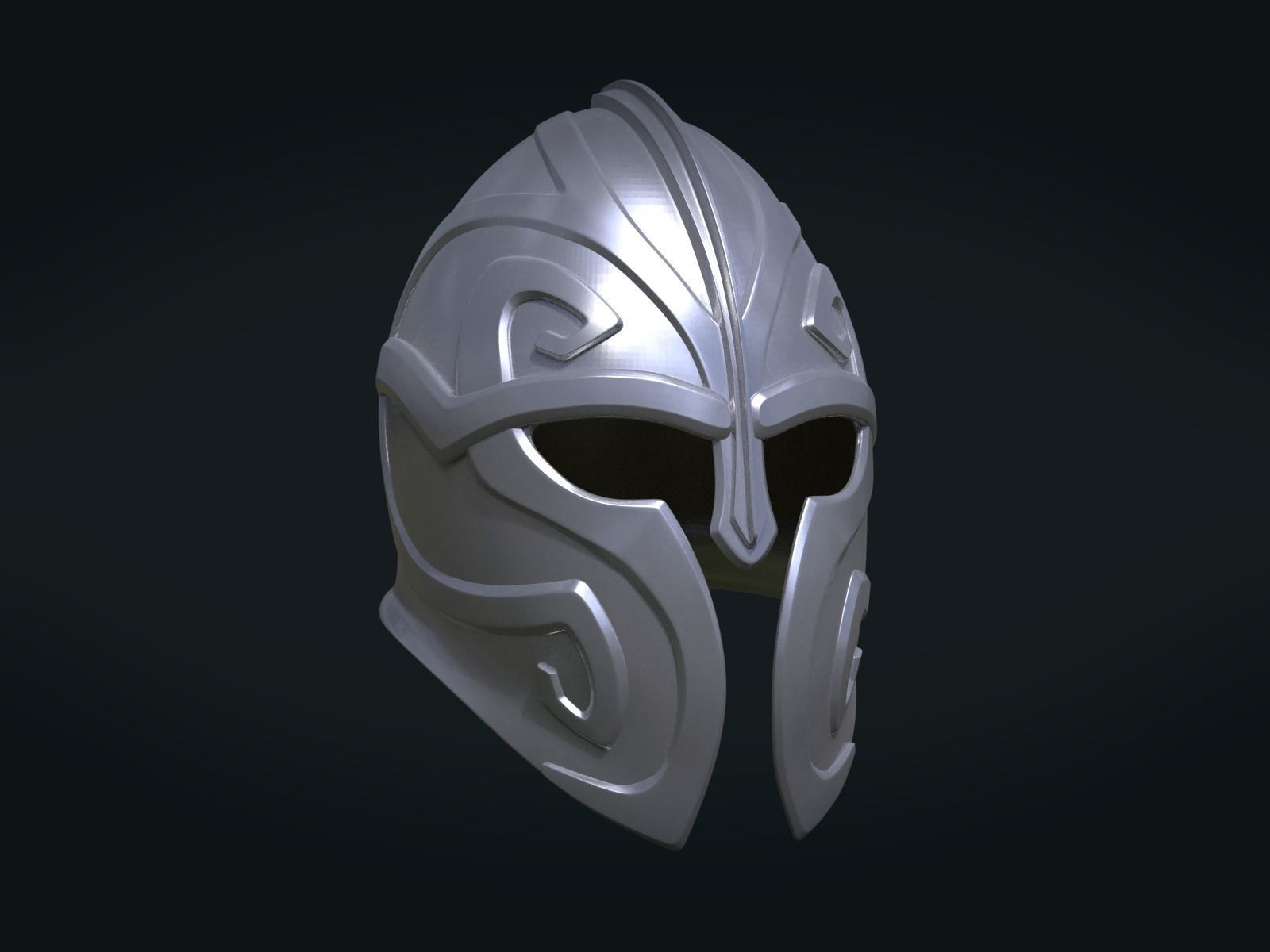 Helmet Print Ready 3D print model_6
