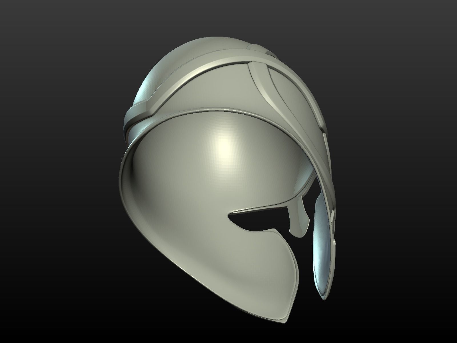 Helmet Print Ready 3D print model_11