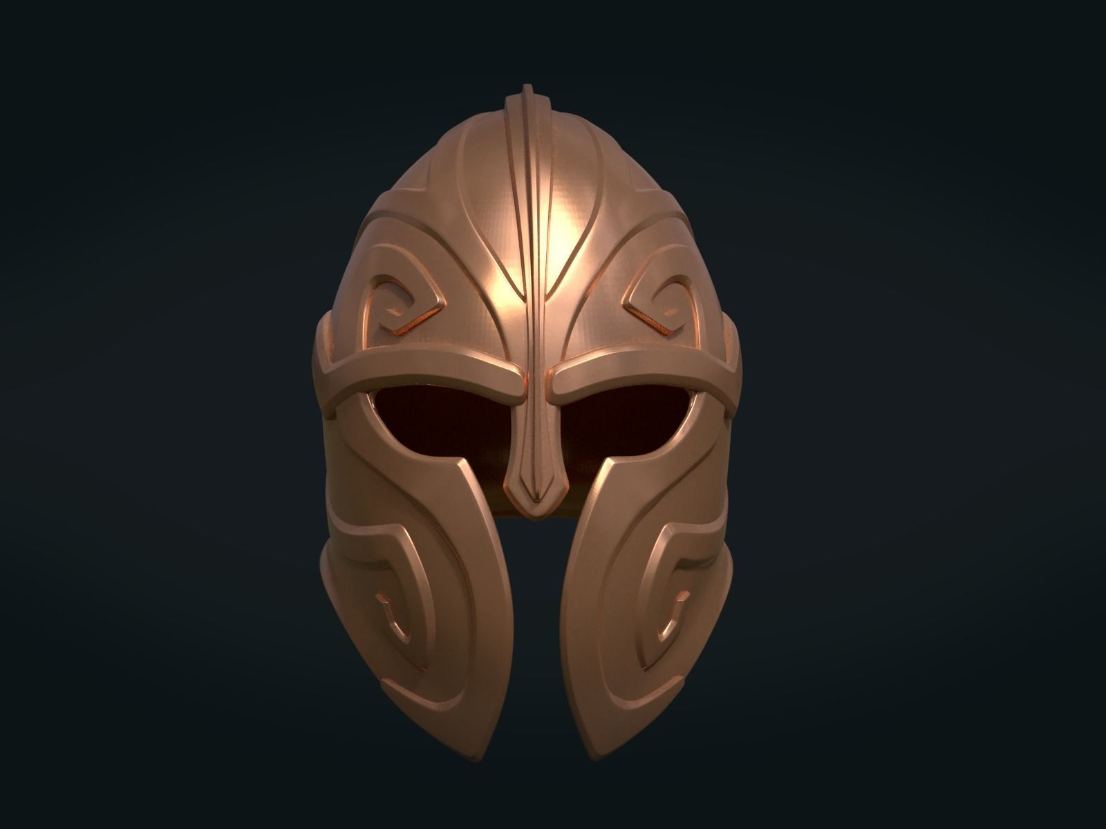 Helmet Print Ready 3D print model_1