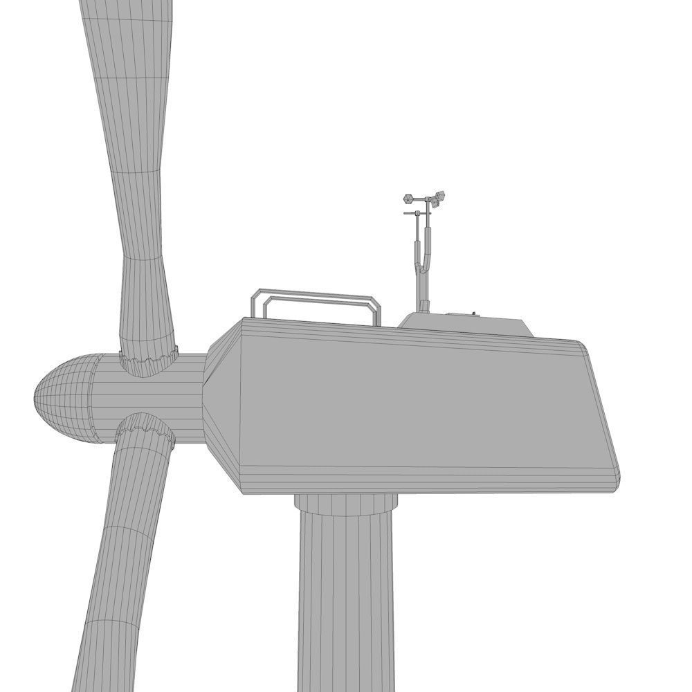 Wind turbine Low-poly 3D model_10
