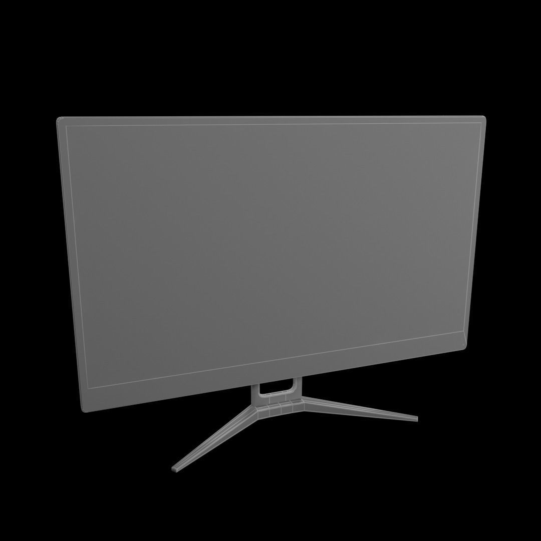 Desktop Monitor 3D model_2