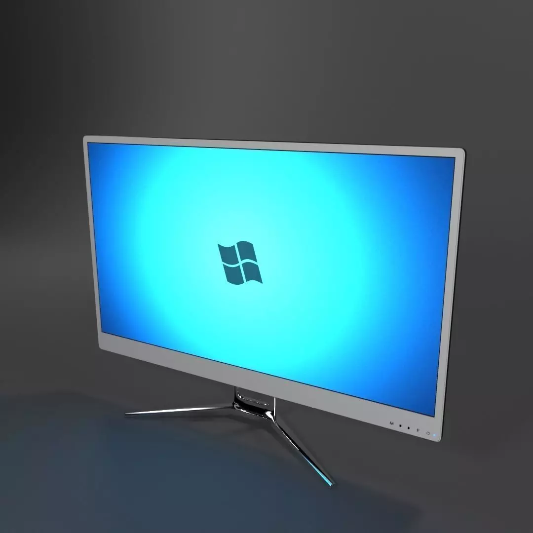 Desktop Monitor 3D model_0
