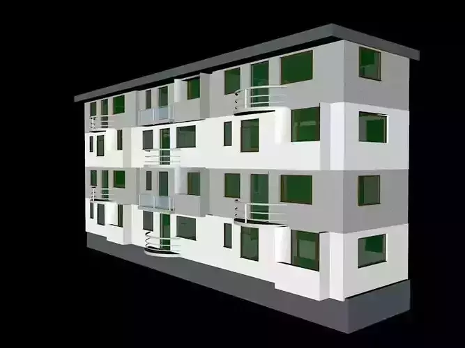 Apartment Building 3D model