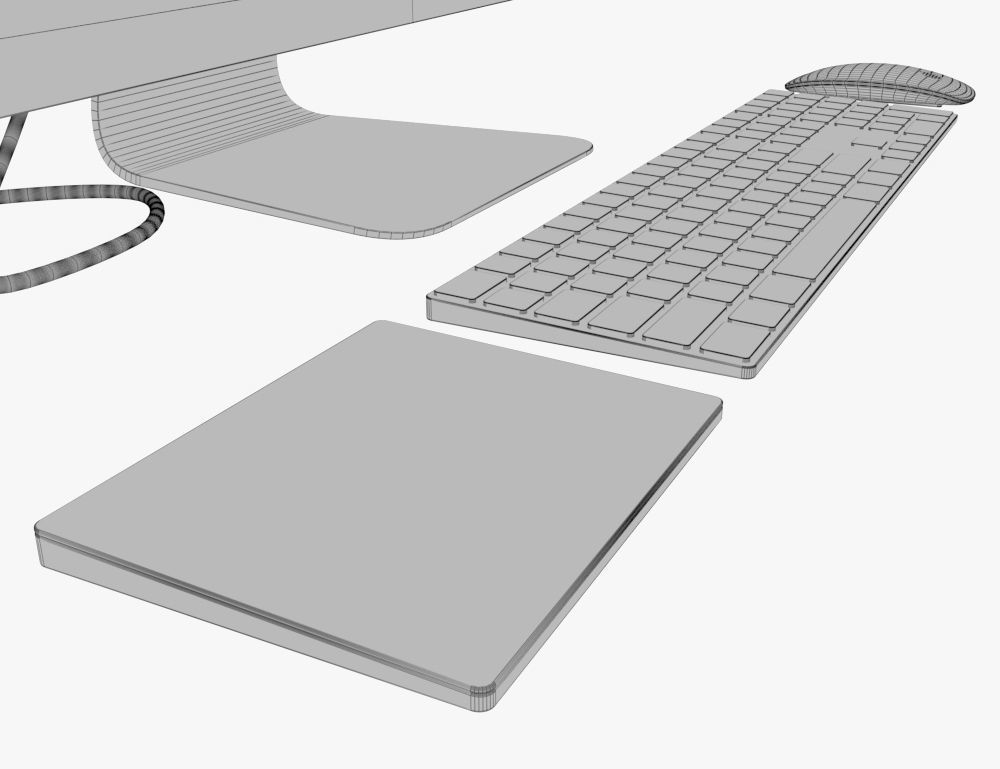 Apple iMac Pro Space Gray 3D model_5