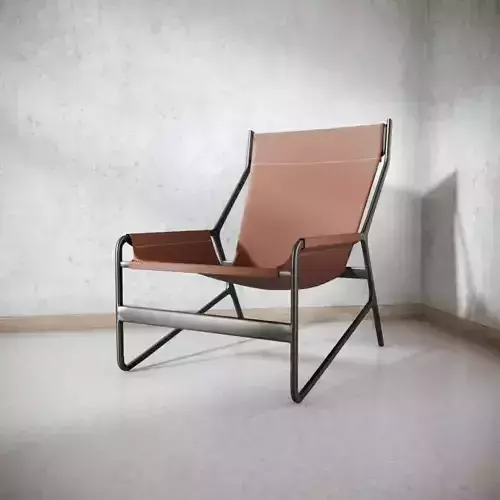 Frame Chair Leather Seat
