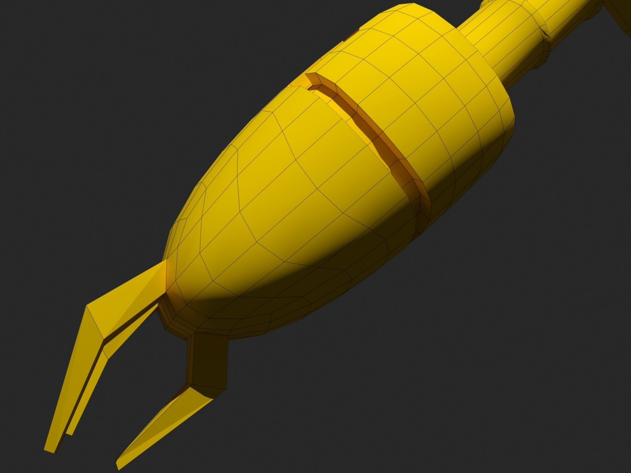 Sci Fi High Quality Drone Low-poly 3D model_10