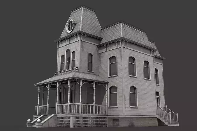 Haunted House Low-poly 3D model