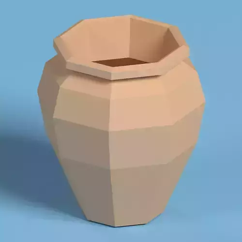 Low Poly Medieval Vase