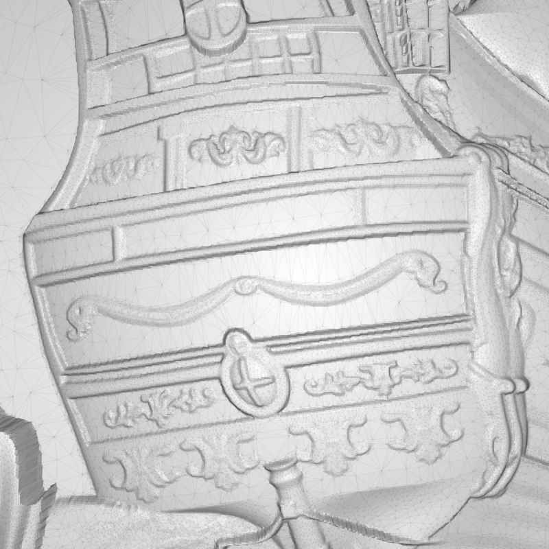 Sailing panel Bas relief 3D print model_5