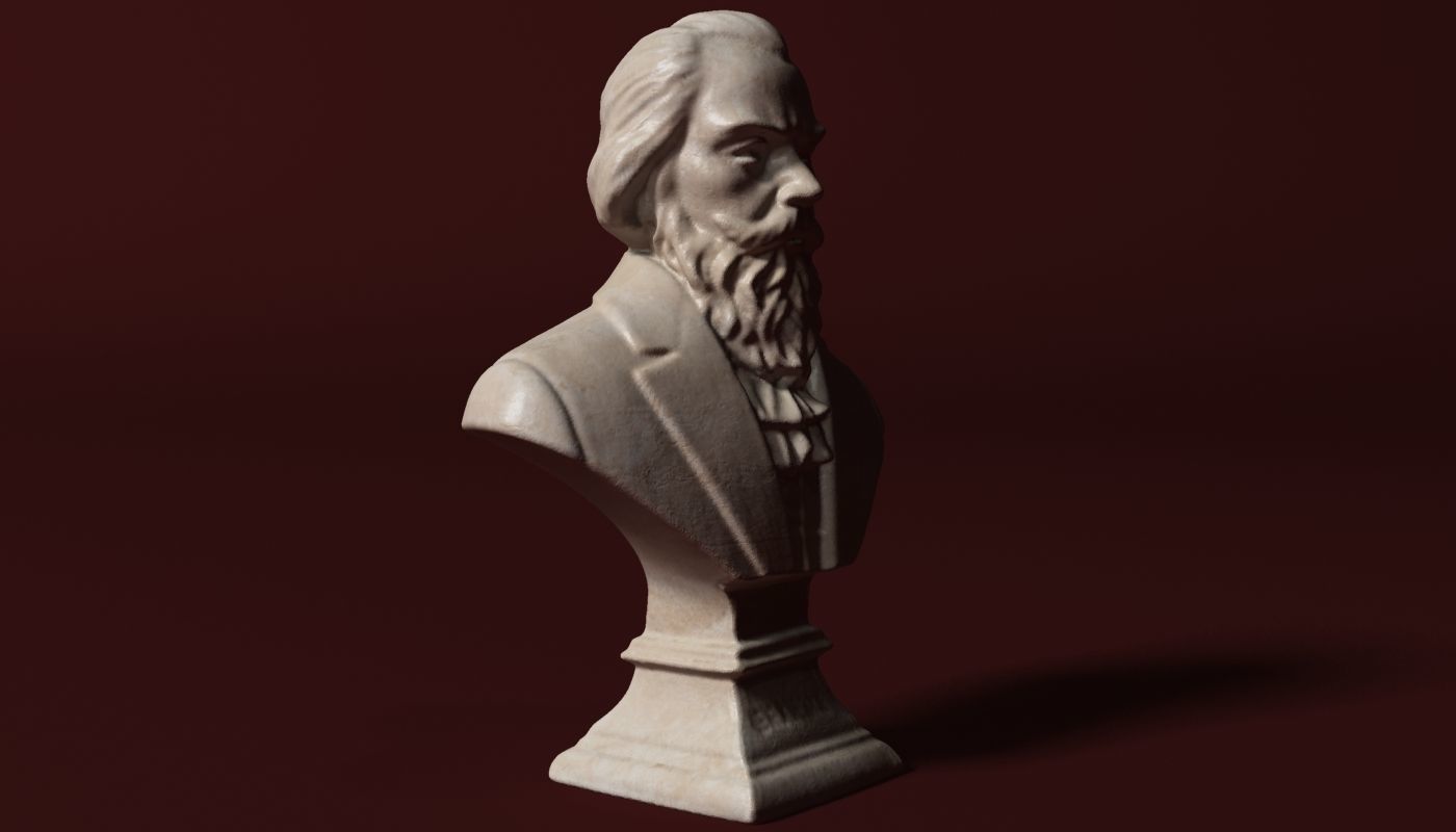 Brahms Bust 3D model_1