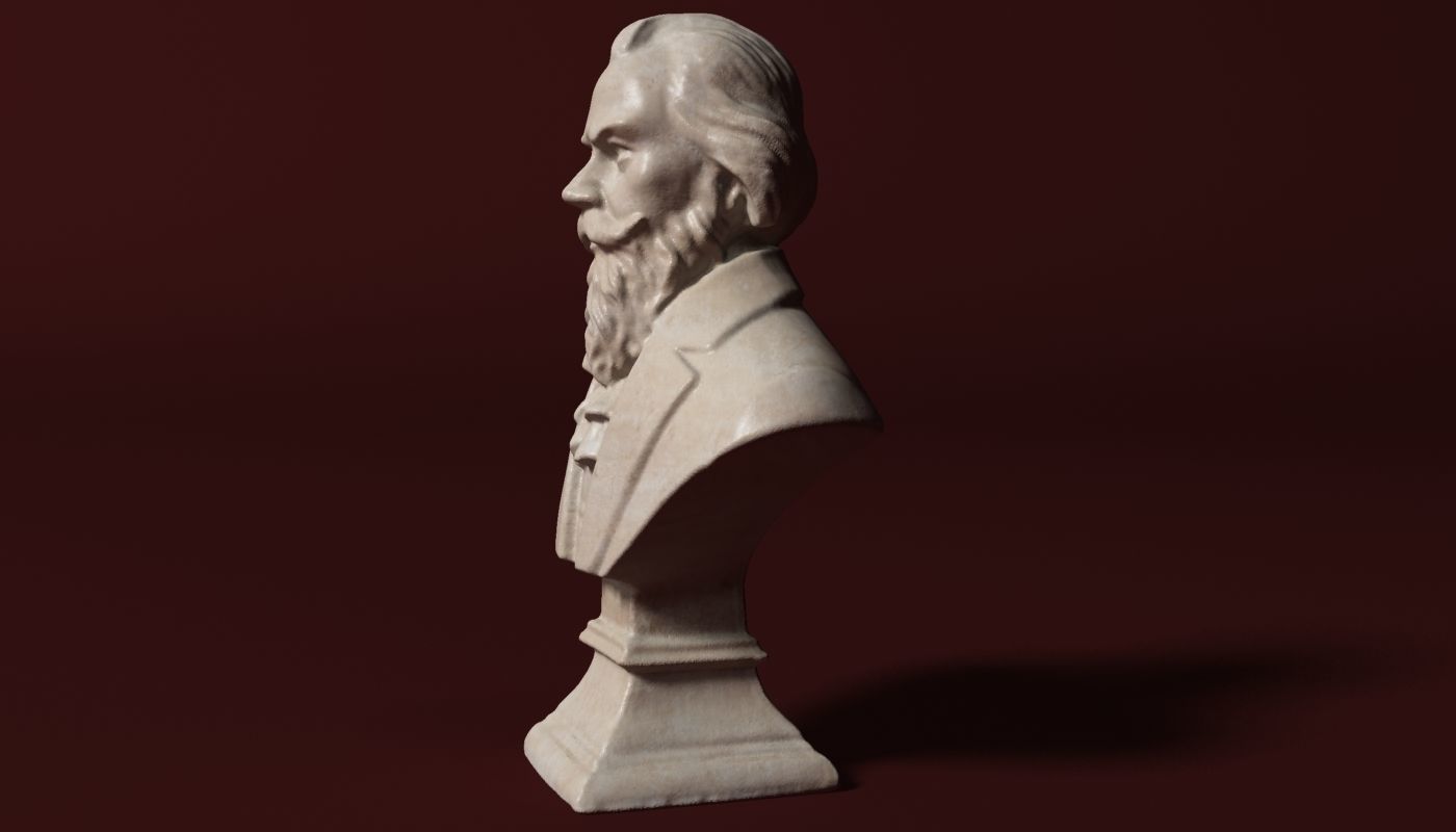Brahms Bust 3D model_2