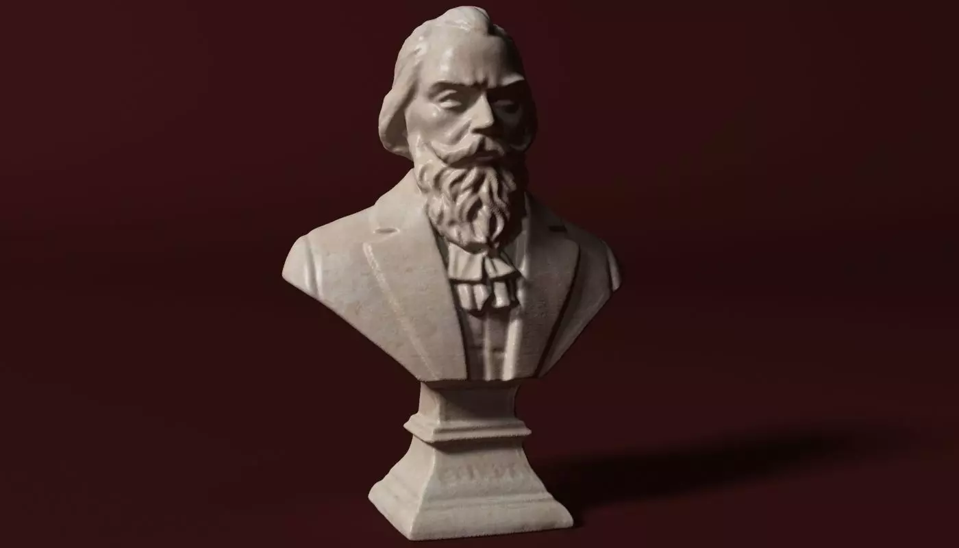 Brahms Bust 3D model_0
