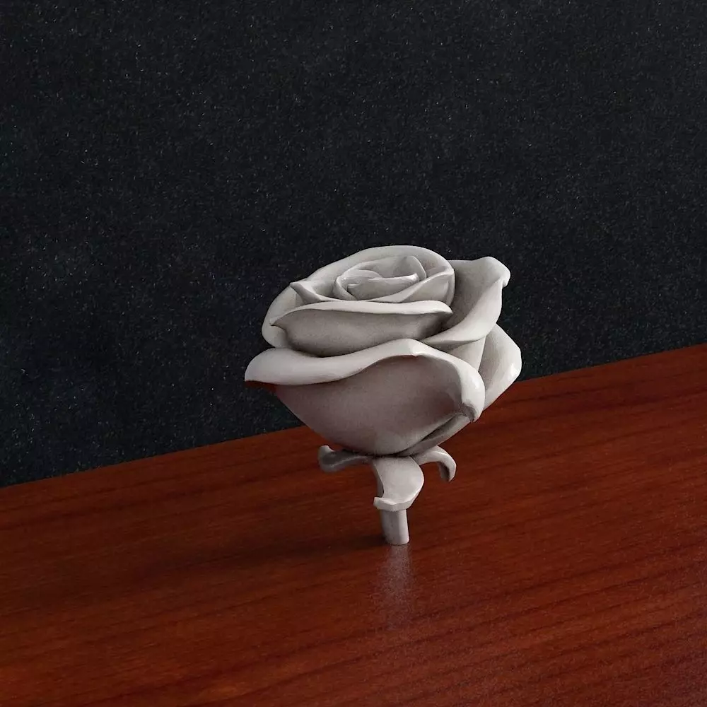 Jewelry Rose flower 3D print model_0