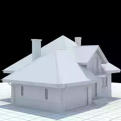 Highly detailed single-family house 4