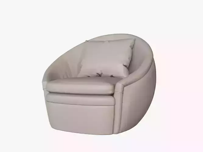 OBERON LEATHER SWIVEL CHAIR 