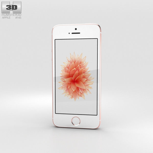 3d Apple Iphone Se Rose Gold Smartphone Cgtrader