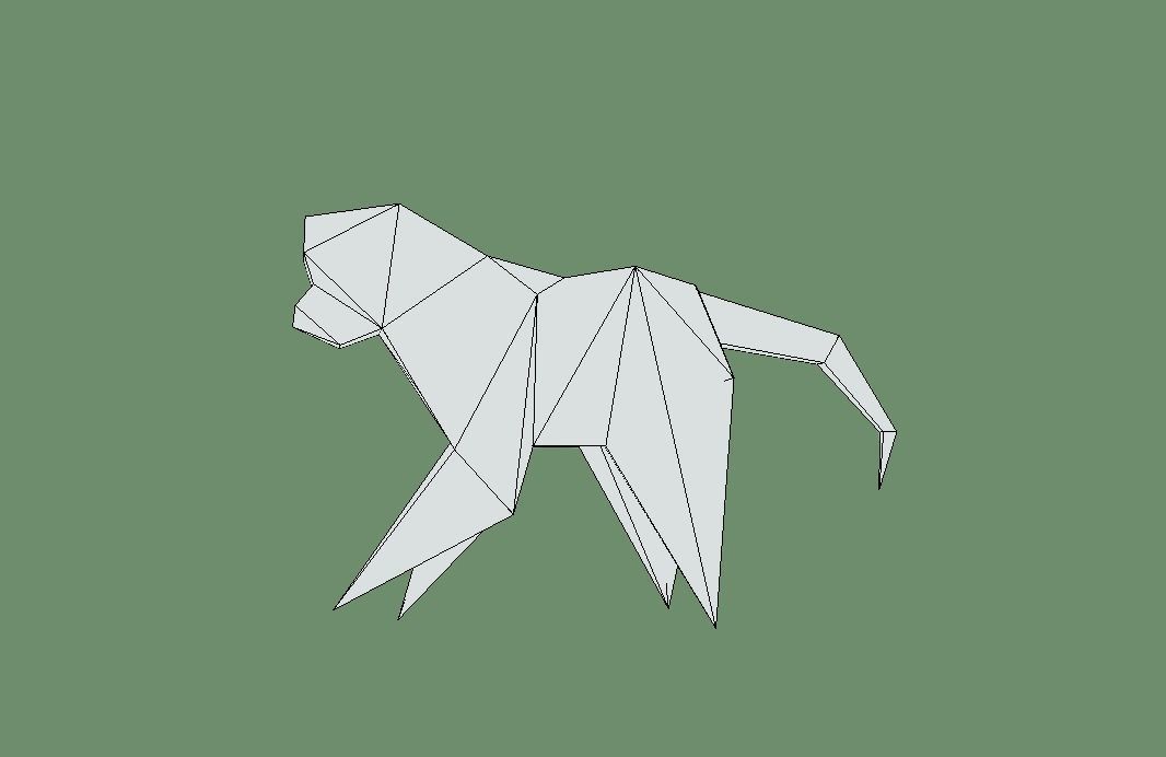 Animals of the Chinese Zodiac Low-poly 3D model_18