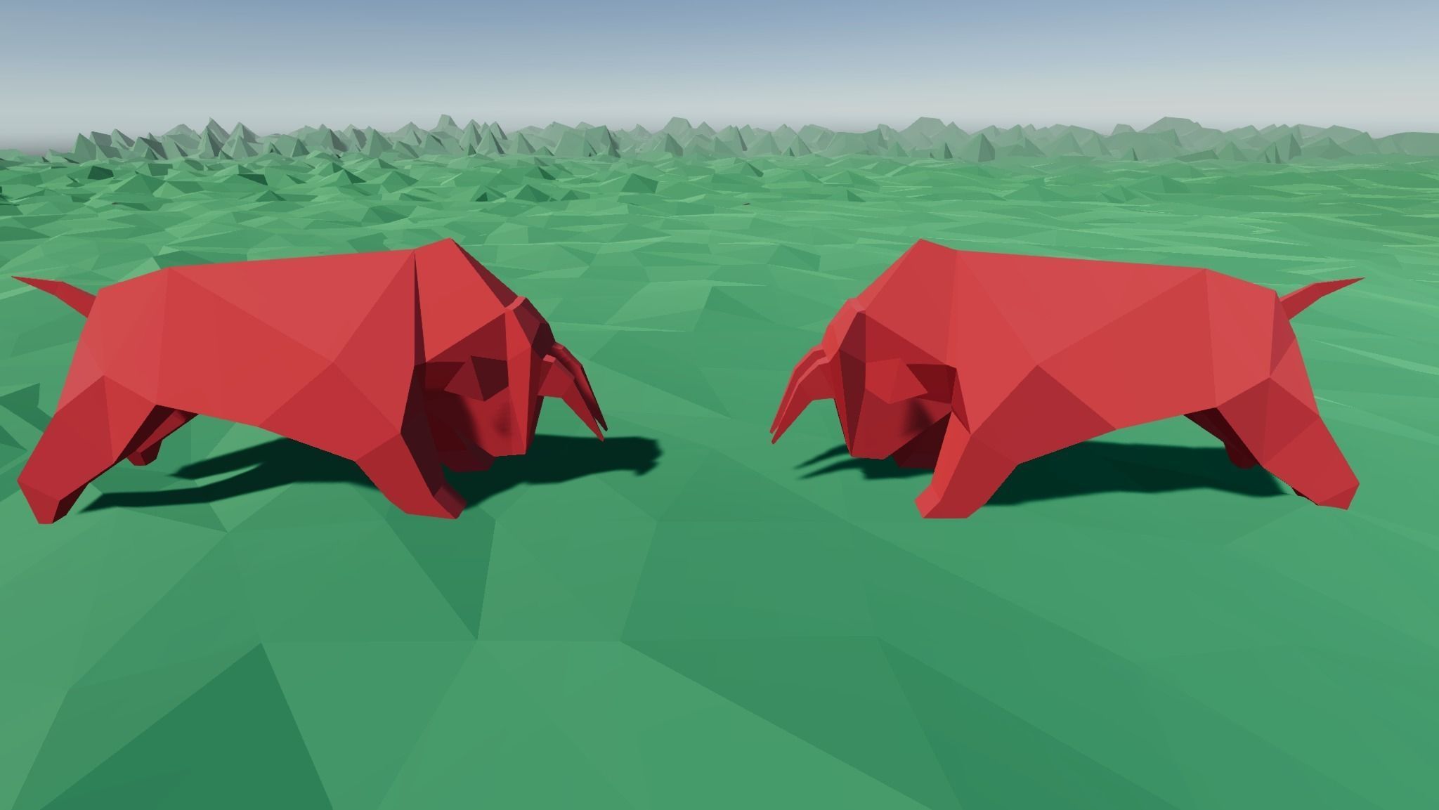 Animals of the Chinese Zodiac Low-poly 3D model_11