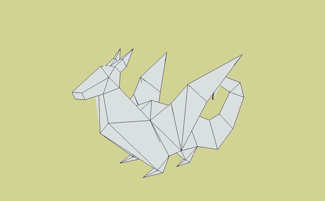 Animals of the Chinese Zodiac Low-poly 3D model_25