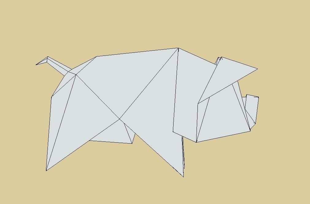 Animals of the Chinese Zodiac Low-poly 3D model_20