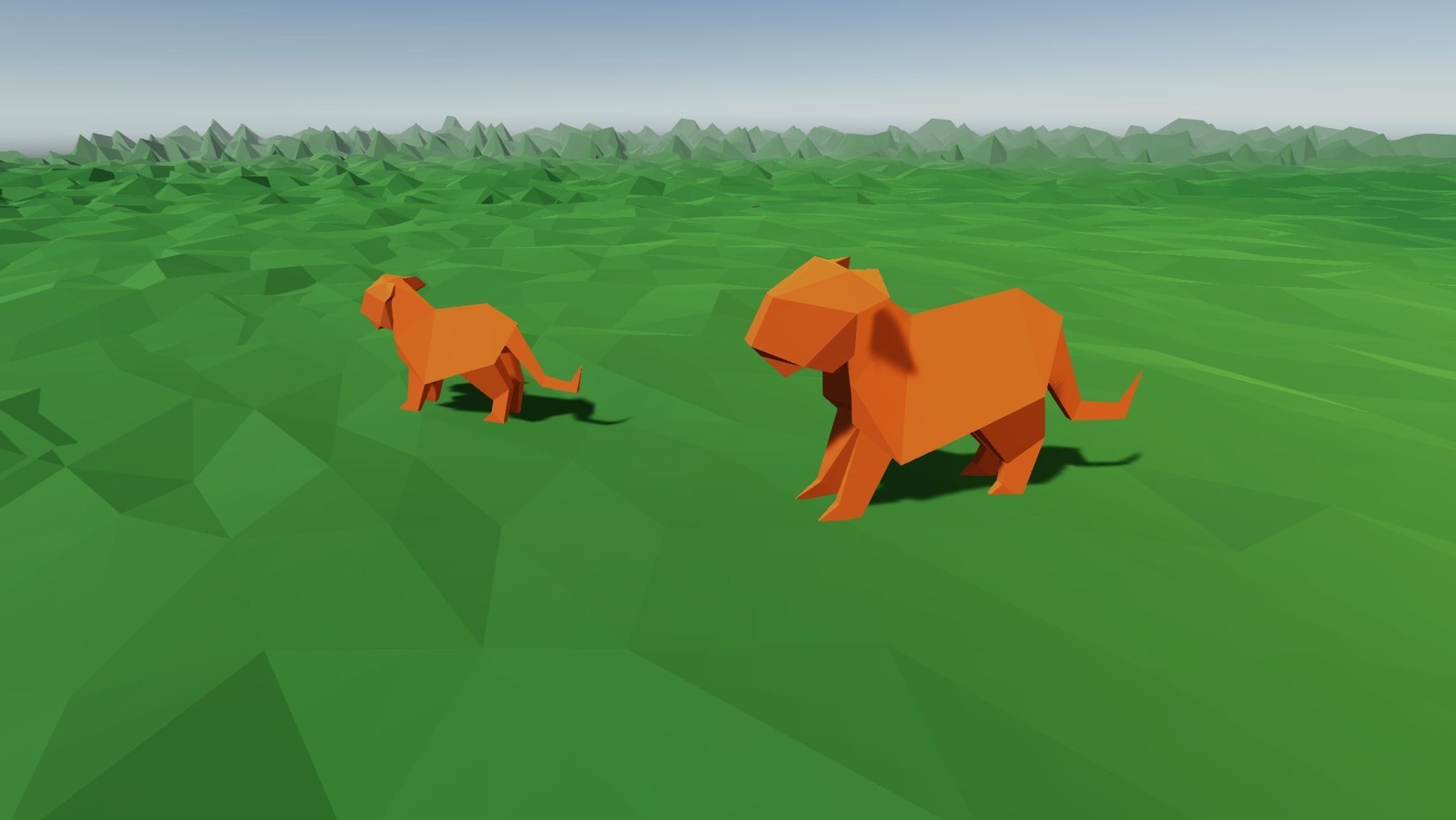 Animals of the Chinese Zodiac Low-poly 3D model_16