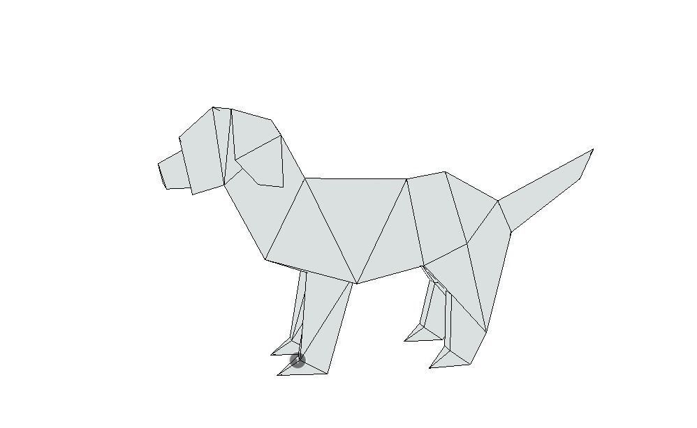 Animals of the Chinese Zodiac Low-poly 3D model_24