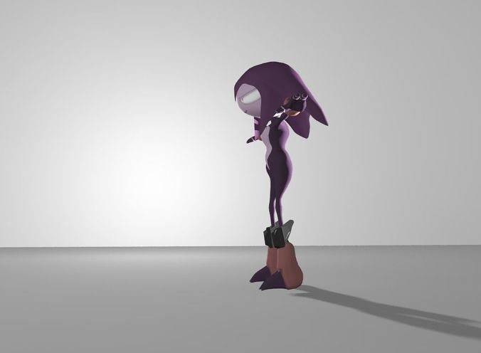 zeno 3d model sonic hedgehog Low-poly 3D model