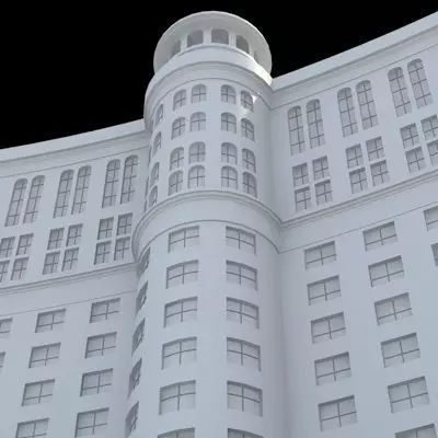 Luxury Hotel 3D model_0