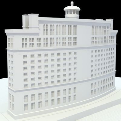 Luxury Hotel 3D model_2