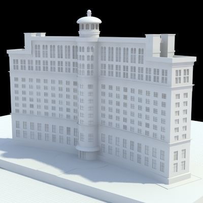 Luxury Hotel 3D model_3