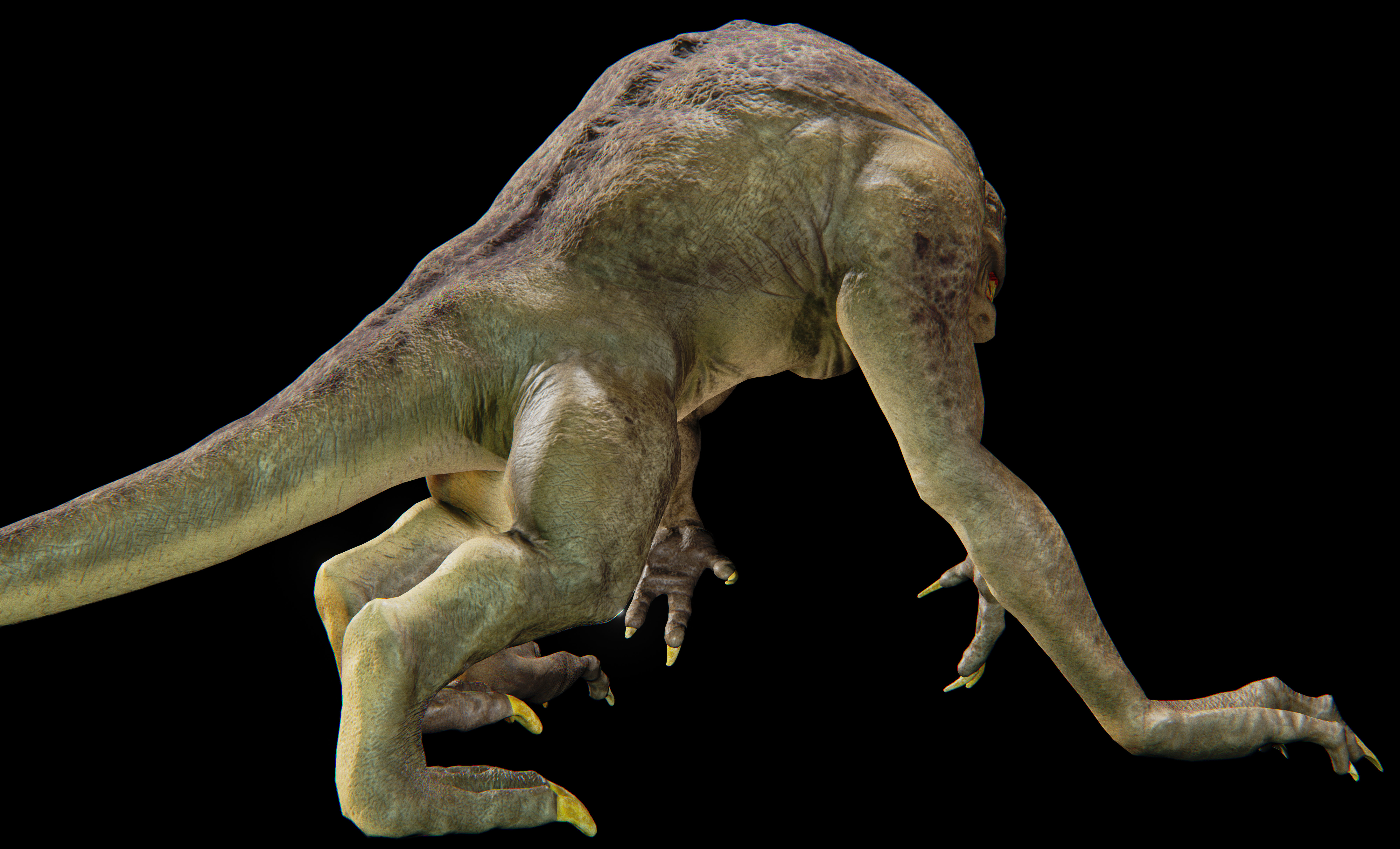 sci fi creature 1 Low-poly 3D model_4