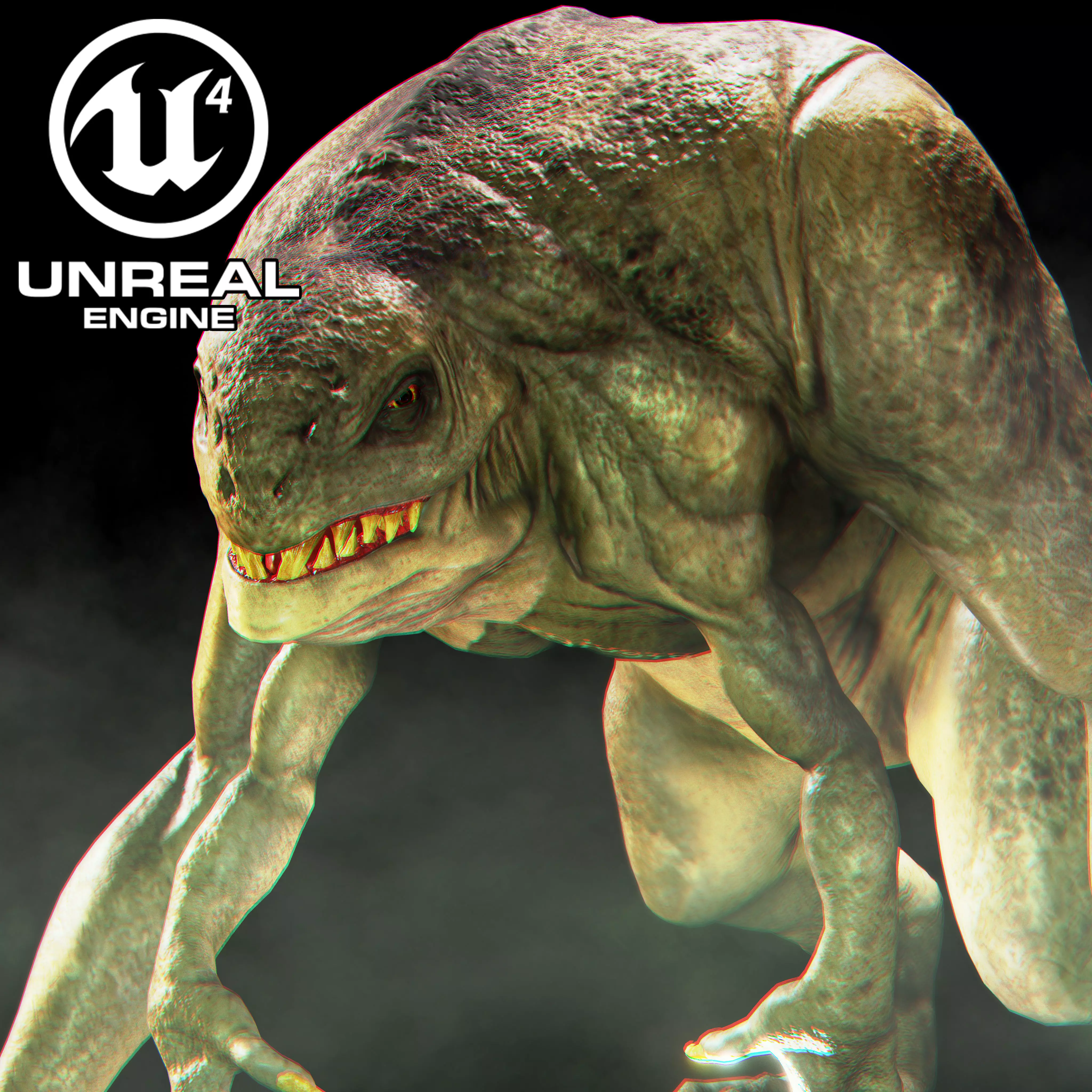 sci fi creature 1 Low-poly 3D model_0