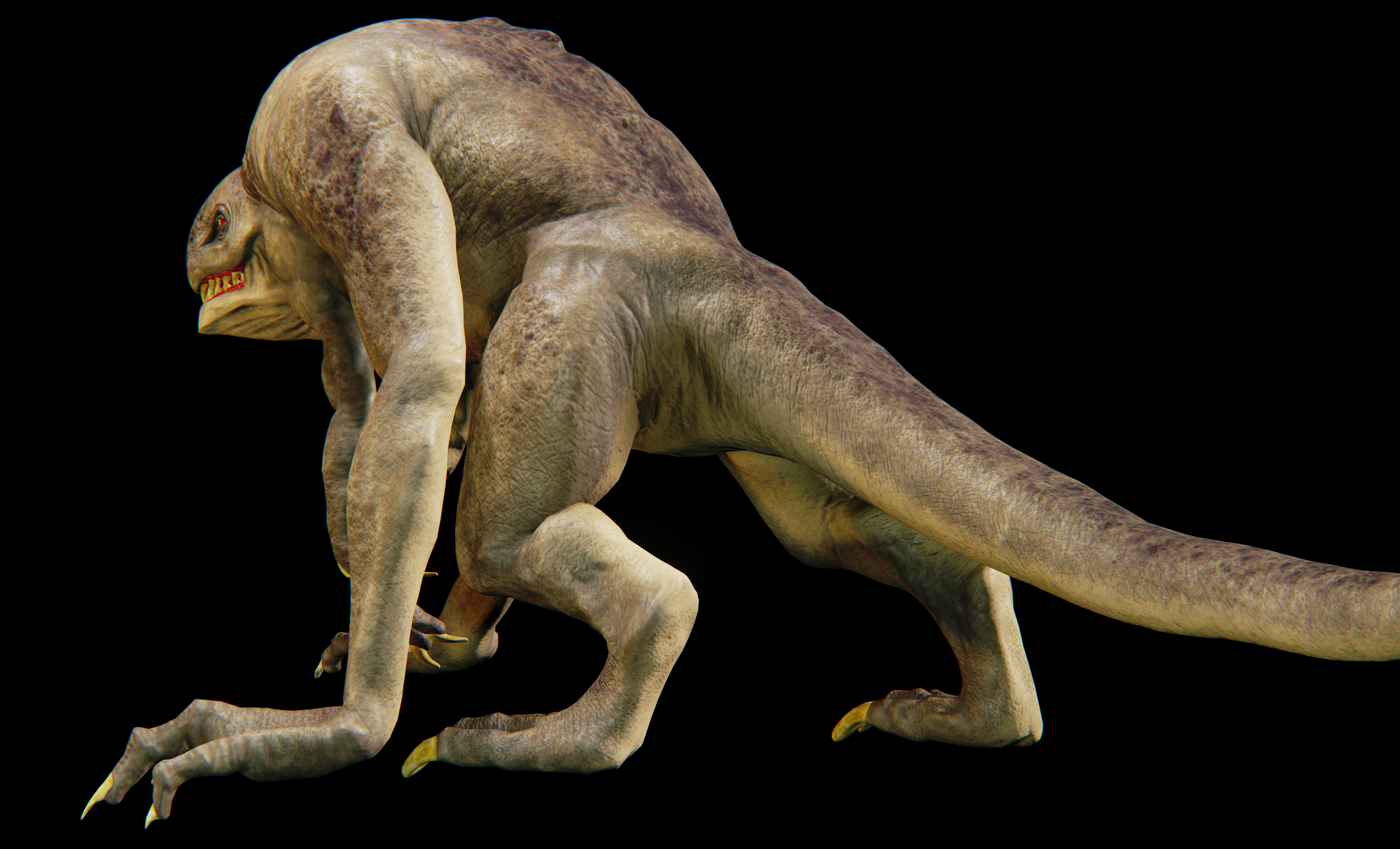 sci fi creature 1 Low-poly 3D model_3