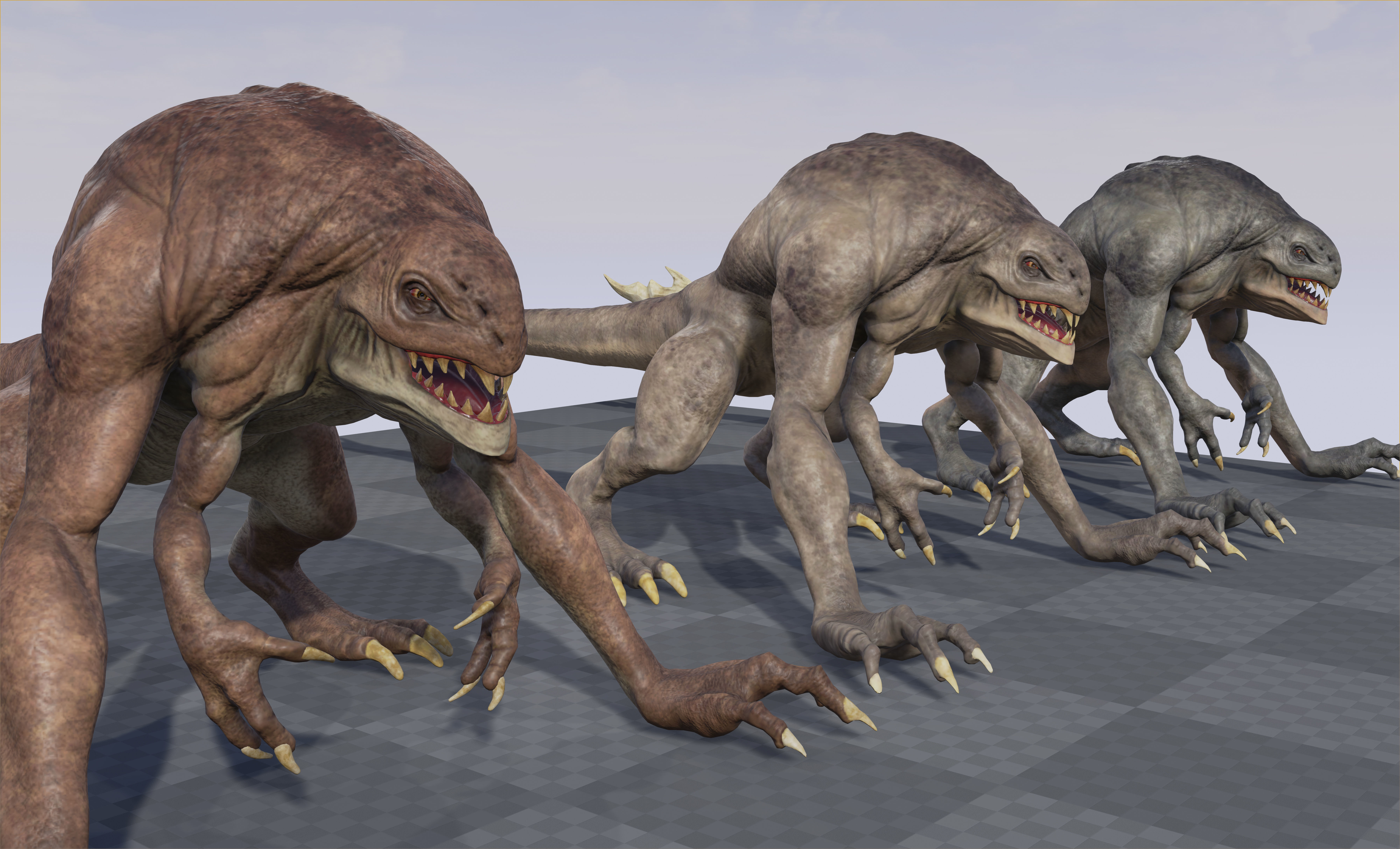 sci fi creature 1 Low-poly 3D model_8