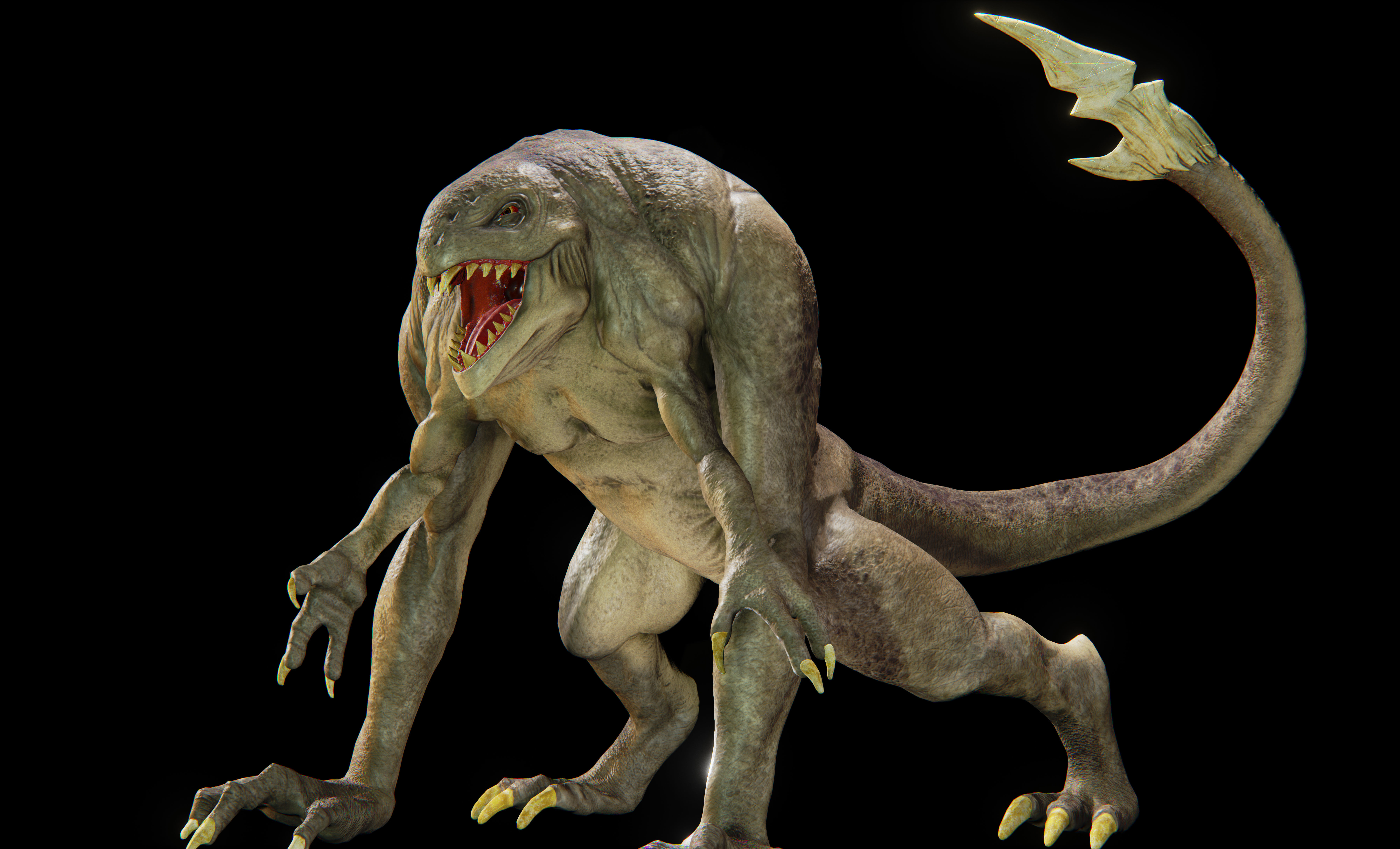 sci fi creature 1 Low-poly 3D model_6