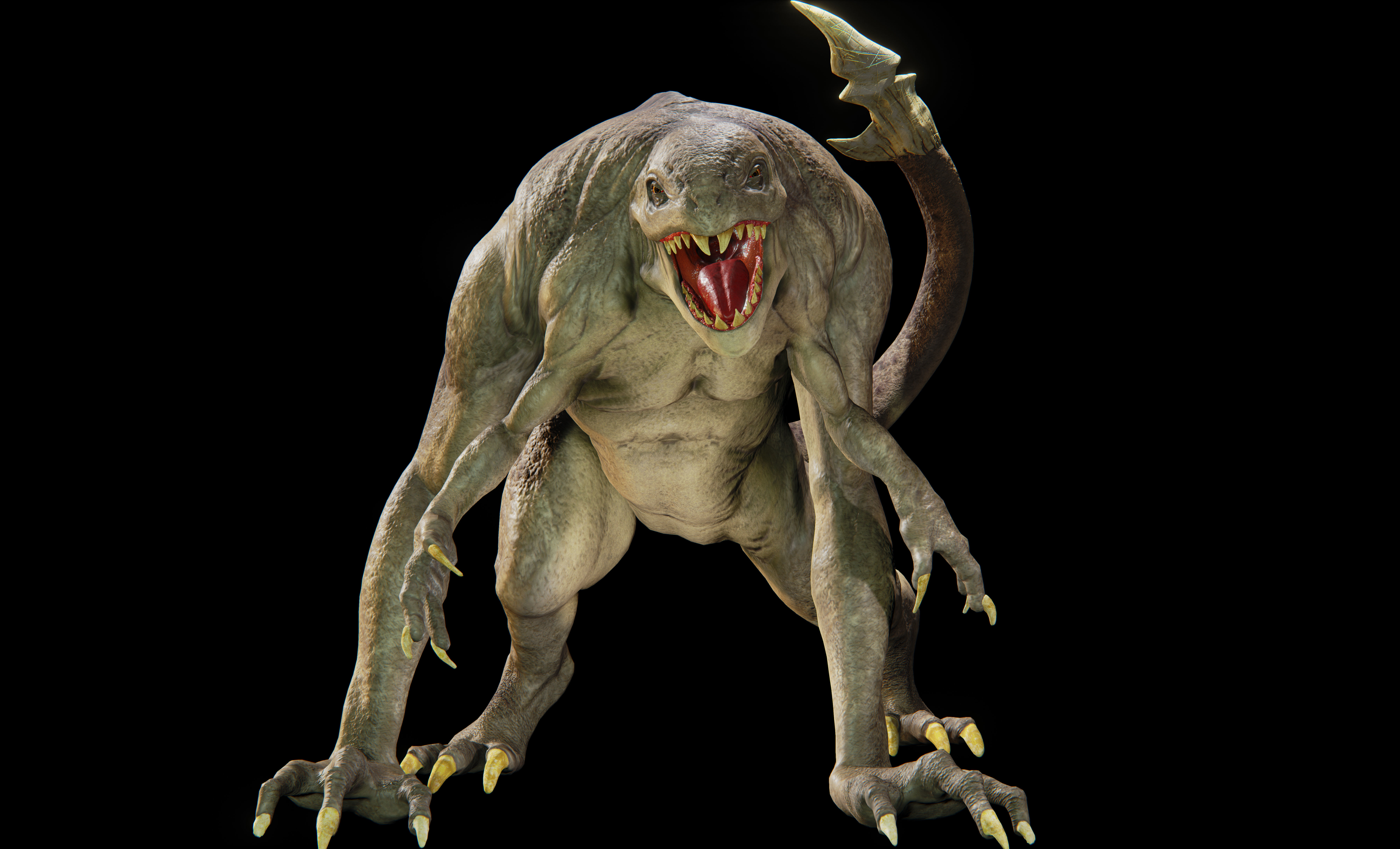 sci fi creature 1 Low-poly 3D model_5