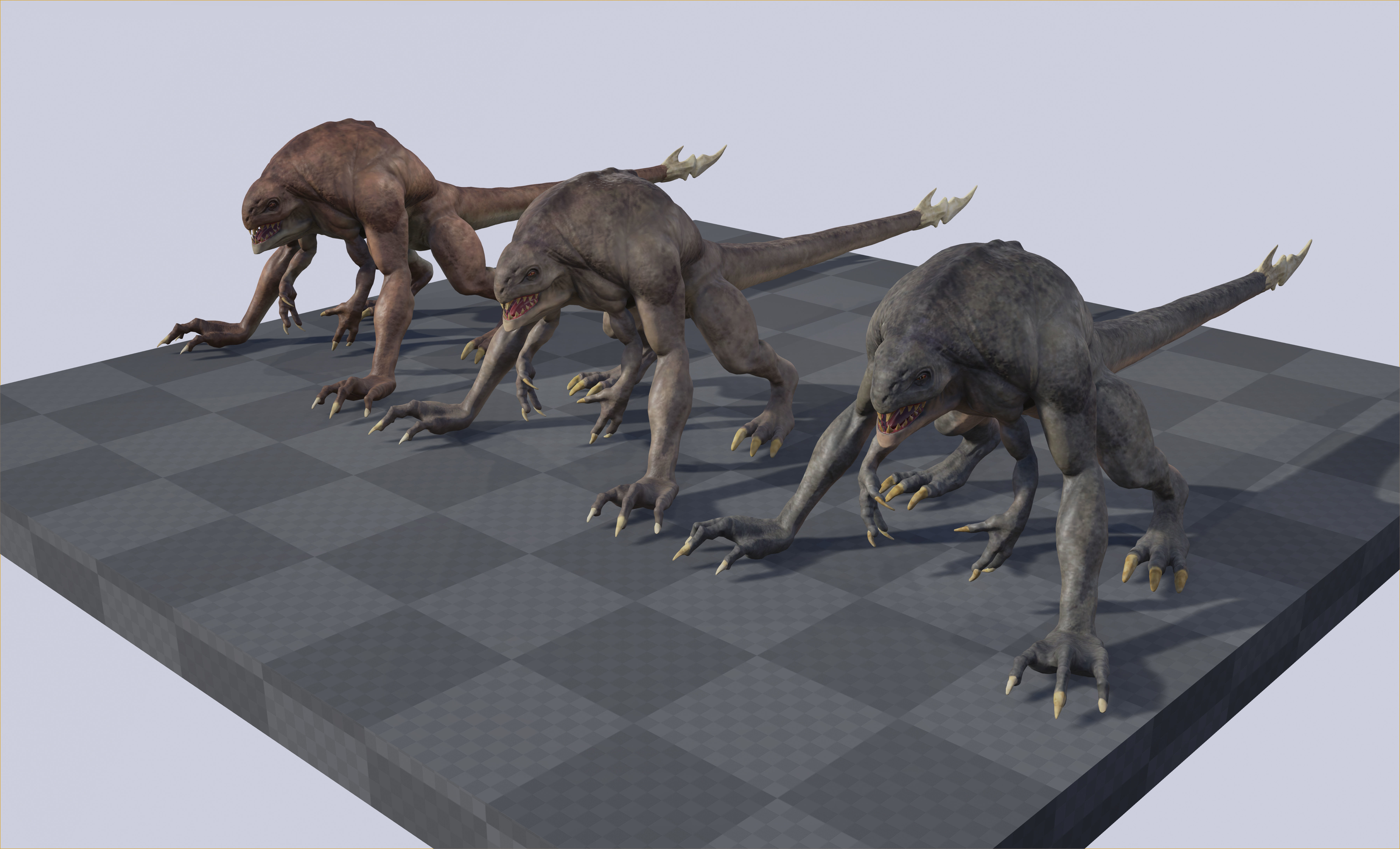 sci fi creature 1 Low-poly 3D model_7